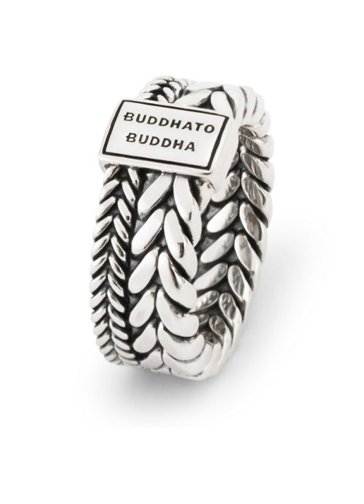 Buddha to Buddha Barbara Double ring van zilver - detail 2 zilver
