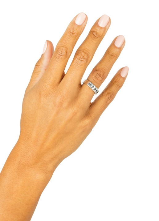 Buddha to Buddha Barbara Dual ring van zilver - voorkant 3 zilver