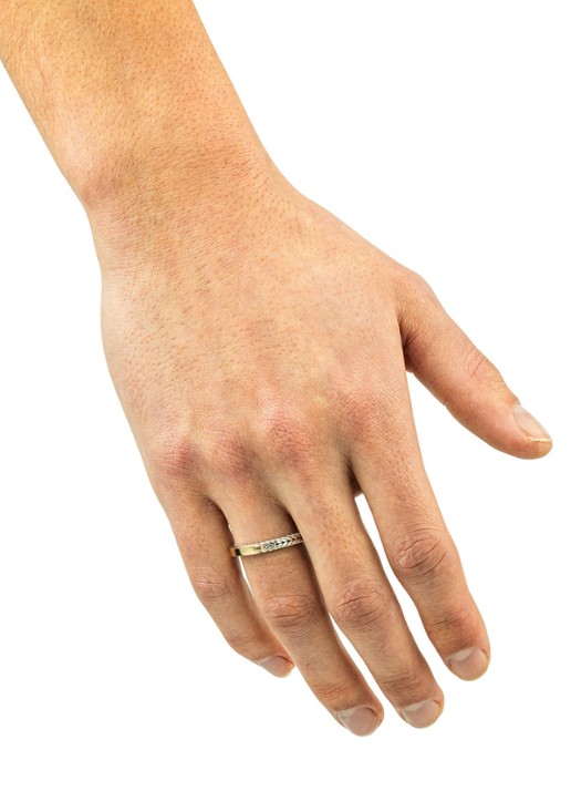 Buddha to Buddha Barbara Mini Dual ring van zilver - voorkant 2 zilver