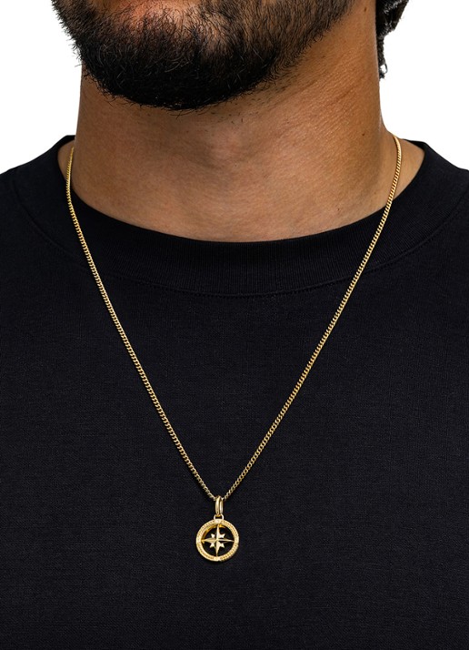 Buddha to Buddha Barbara Mini Kompas hanger verguld - detail 5 goud
