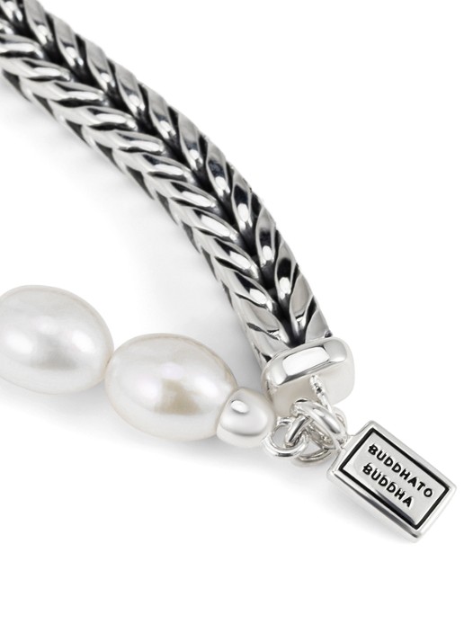 Buddha to Buddha Barbara XS armband van zilver - detail 4 zilver
