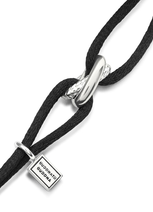 Buddha to Buddha Ben armband van zilver  - voorkant 3 zilver