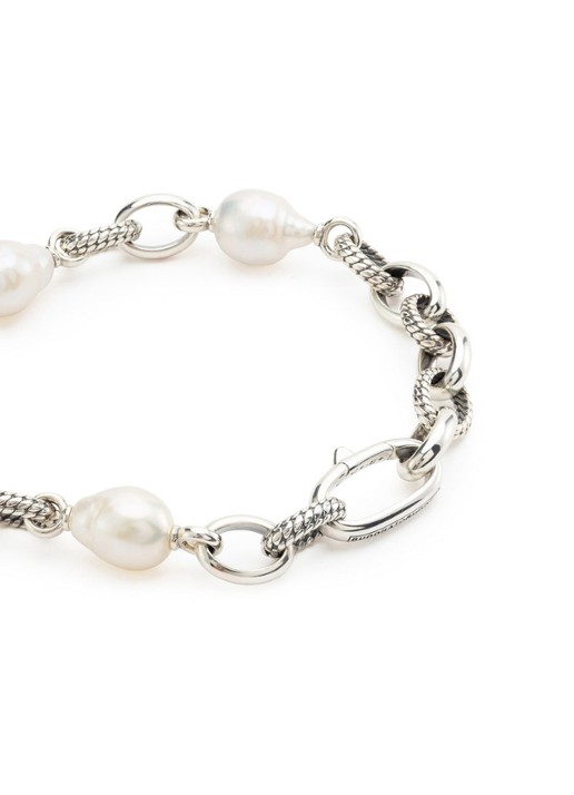 Buddha to Buddha Ben Baroque armband van zilver met parel  - detail 3 zilver