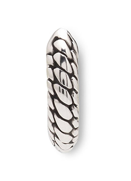 Buddha to Buddha Ben enkele oorring van zilver - voorkant 2 zilver