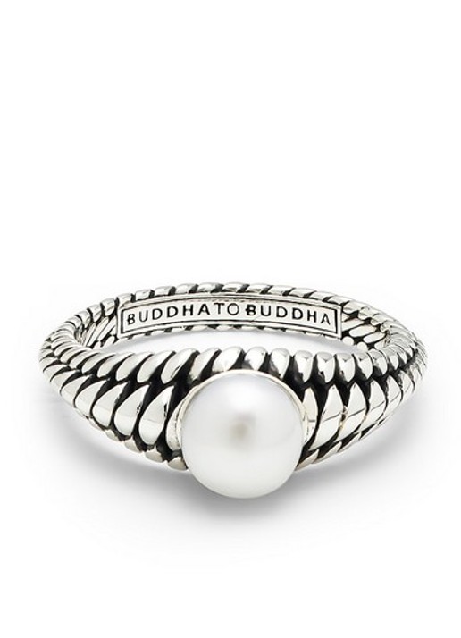 Buddha to Buddha Ben ring van zilver - voorkant zilver