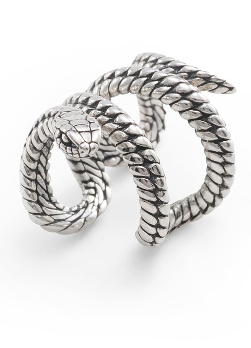 Buddha to Buddha Ben Slang ear cuff van zilver - detail 3 zilver