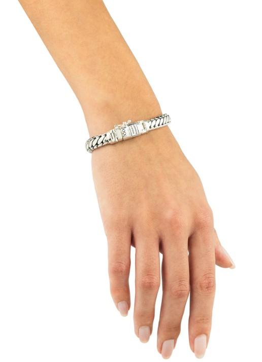 Buddha to Buddha Ben XS schakelarmband van zilver - detail zilver