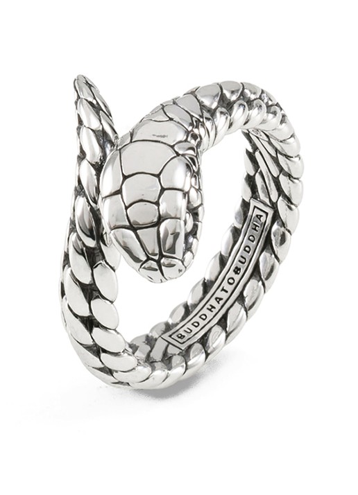 Buddha to Buddha Ben XS Slang ring van zilver - detail zilver