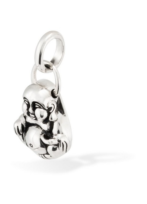 Buddha to Buddha Buddha XS hanger van zilver - detail 2 zilver