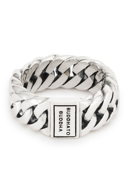 Buddha to Buddha Chain Small ring van zilver - voorkant 3 zilver