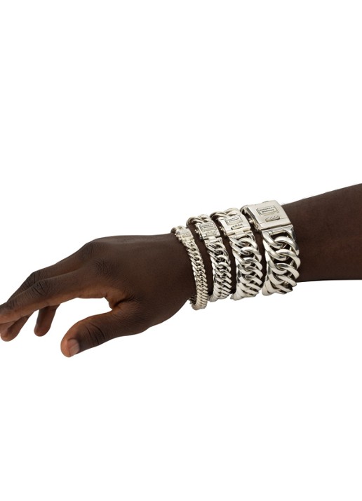 Buddha to Buddha Chain Small schakelarmband van zilver - detail 4 zilver