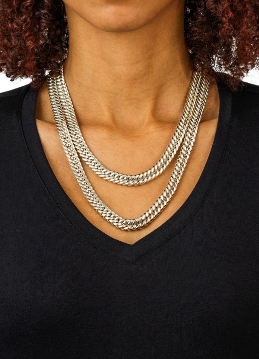 Buddha to Buddha Chain XS ketting van zilver  - detail 2 zilver