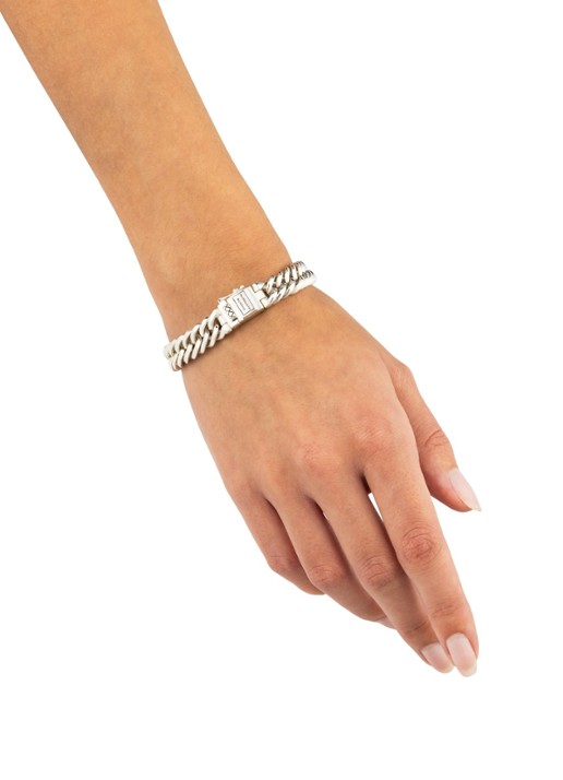 Buddha to Buddha Chain XS schakelarmband van zilver - detail zilver