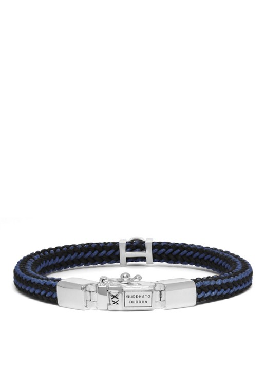 Buddha to Buddha Denise Mix armband van zilver - voorkant 5 blauw