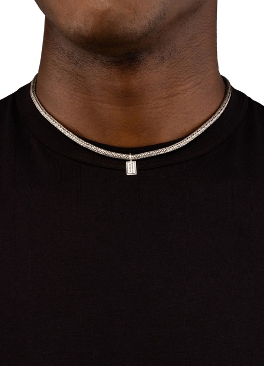 Buddha to Buddha Ellen Mini schakelketting van zilver - voorkant 2 zilver