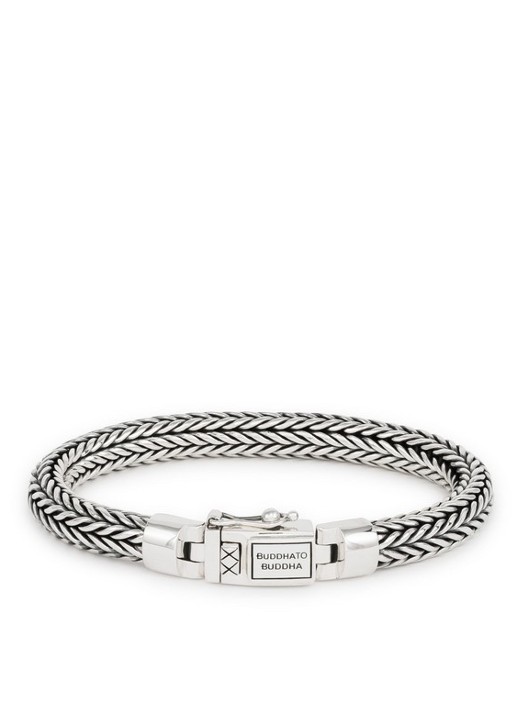 Buddha to Buddha Ellen schakelarmband van zilver - voorkant 3 zilver