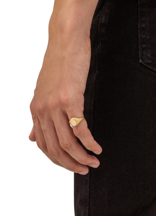 Buddha to Buddha Ellen Signet ring van 14 karaat geelgoud - detail 5 goud