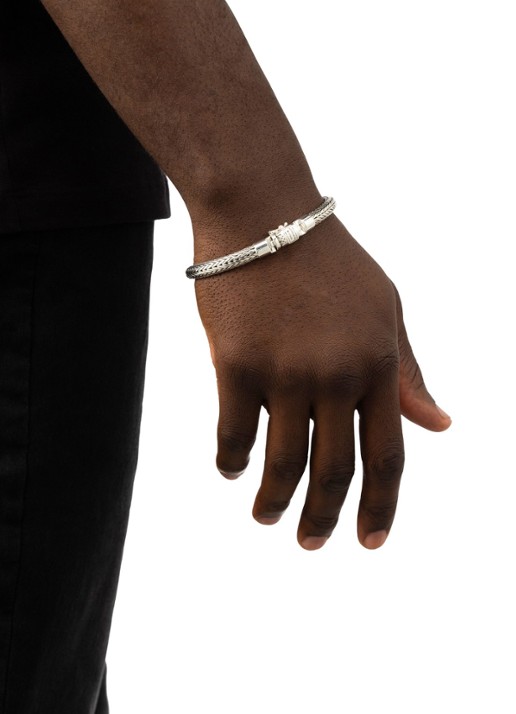 Buddha to Buddha Ellen XS armband van zilver - voorkant 2 zilver