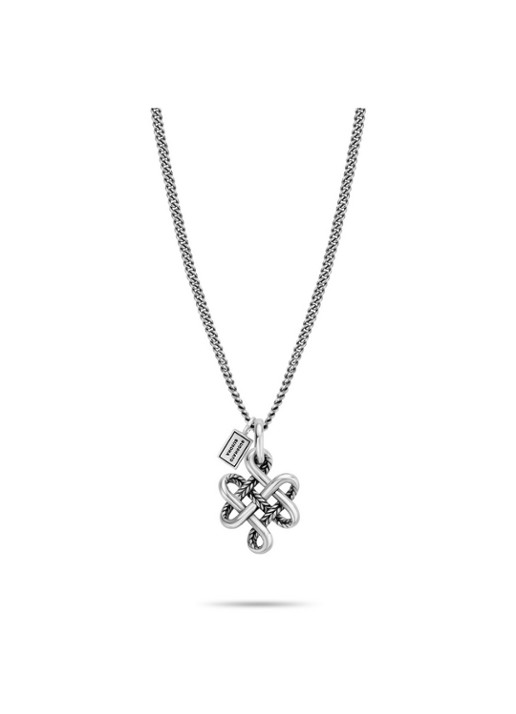 Buddha to Buddha Endless Knot XS hanger van zilver - detail 2 zilver