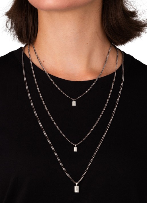 Buddha to Buddha Essential XS ketting van zilver - detail 2 zilver
