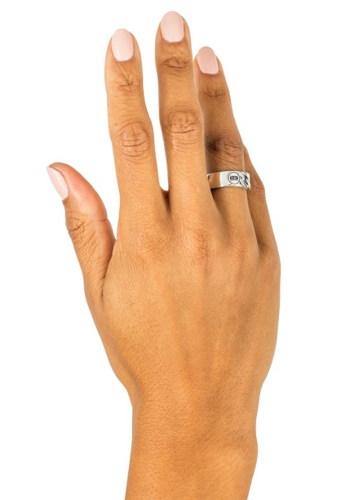 Buddha to Buddha Esther Dual ring van zilver - detail 3 zilver