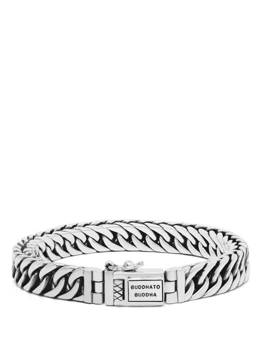 Buddha to Buddha Esther XS schakelarmband van zilver - voorkant 4 zilver