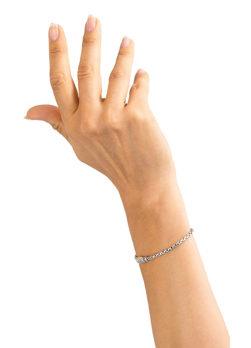 Buddha to Buddha George Mini armband van zilver - detail 3 zilver