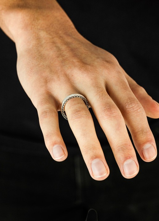 Buddha to Buddha George Mini ring van zilver - detail zilver