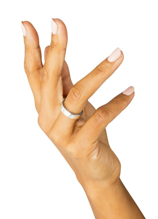 Buddha to Buddha George Small ring van zilver - voorkant 2 zilver
