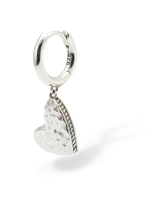 Buddha to Buddha Hart enkele oorring van zilver