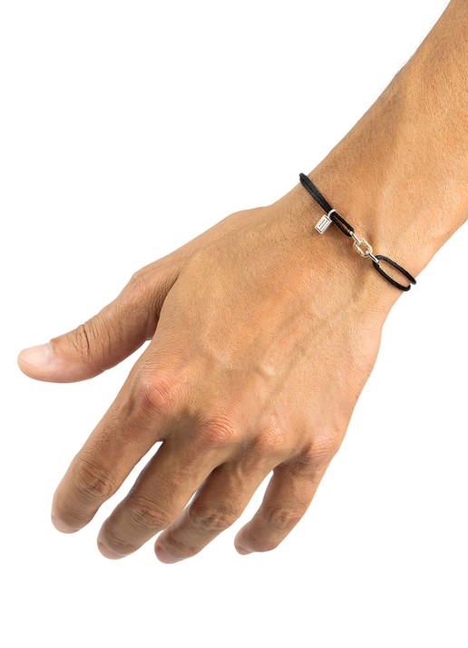 Buddha to Buddha Katja Link armband verguld  - detail 3 zwart