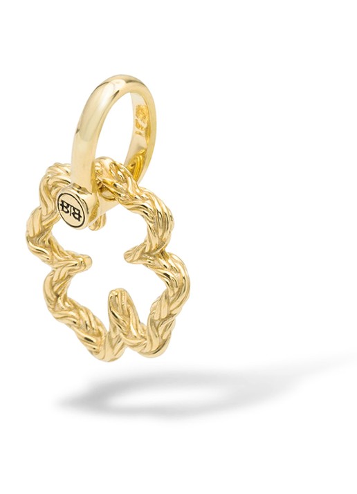 Buddha to Buddha Katja Mini Klaver hanger verguld  - voorkant 5 goud