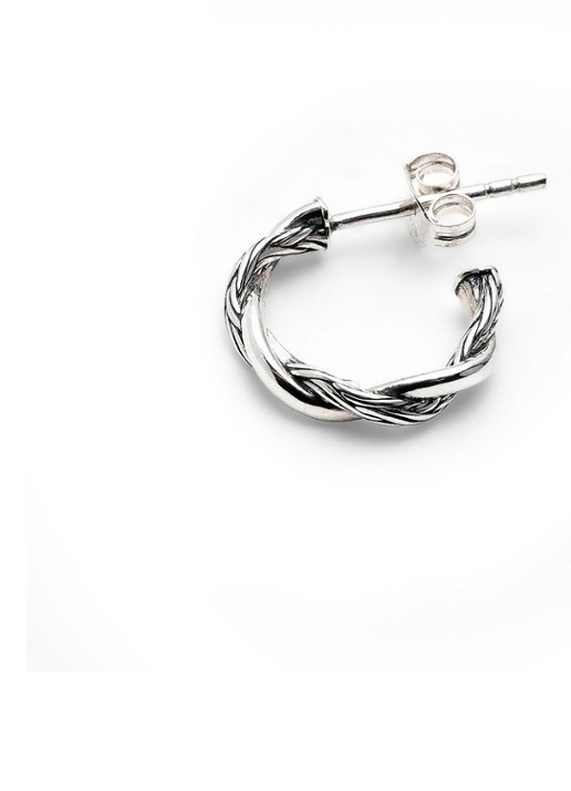 Buddha to Buddha Katja Twist oorringen van zilver  - detail 3 zilver