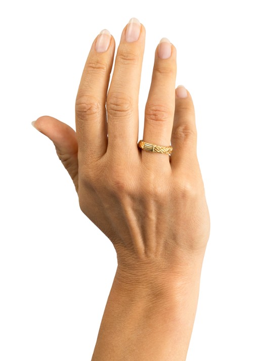 Buddha to Buddha Katja XS ring verguld - detail 3 goud