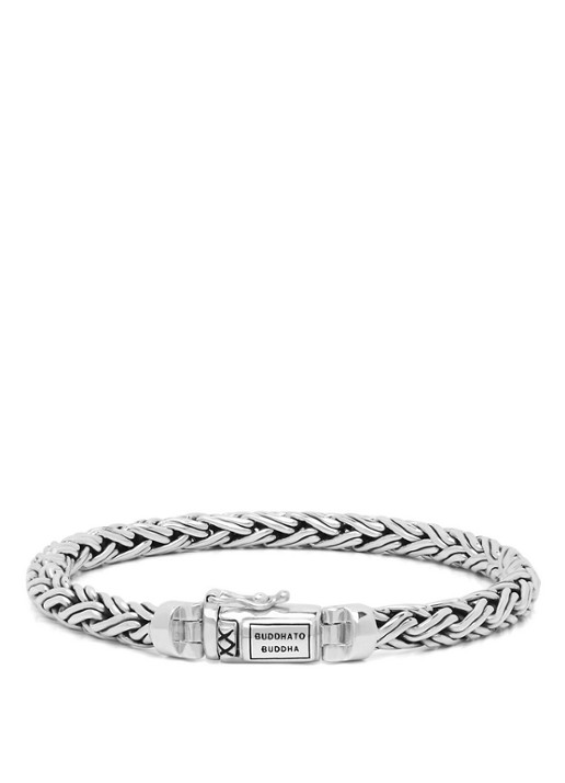 Buddha to Buddha Katja XS schakelarmband van zilver - voorkant 3 zilver
