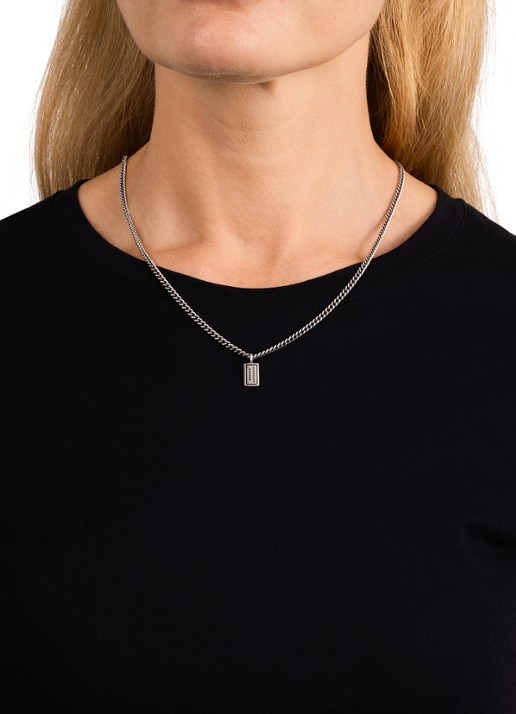 Buddha to Buddha Mini Essential ketting van zilver - voorkant 4 zilver