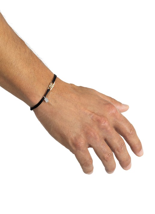 Buddha to Buddha Nathalie armband  - detail zwart