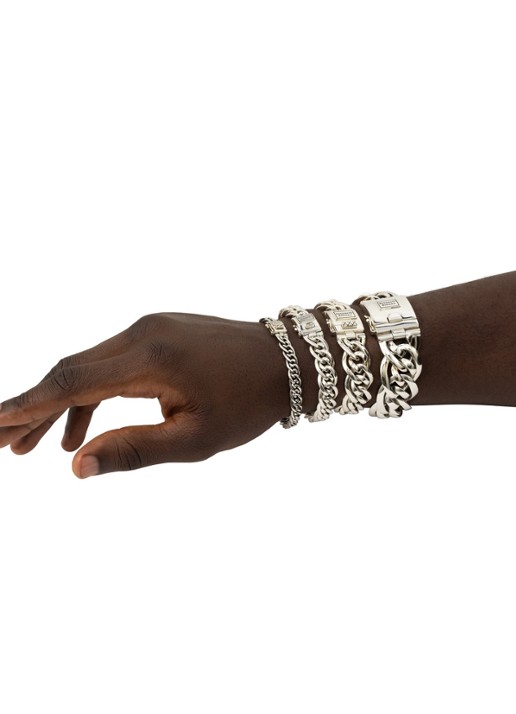 Buddha to Buddha Nathalie XS schakelarmband van zilver - detail 4 zilver