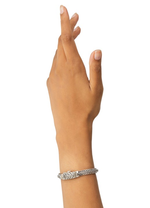 Buddha to Buddha Nurul/Ellen Mix XS armband van zilver - voorkant 3 zilver