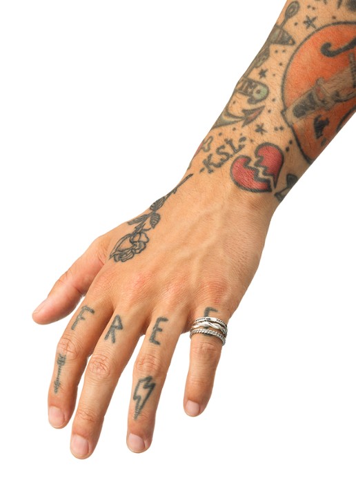 Buddha to Buddha Stacking Ring Barbara Mix Zilver - detail zilver