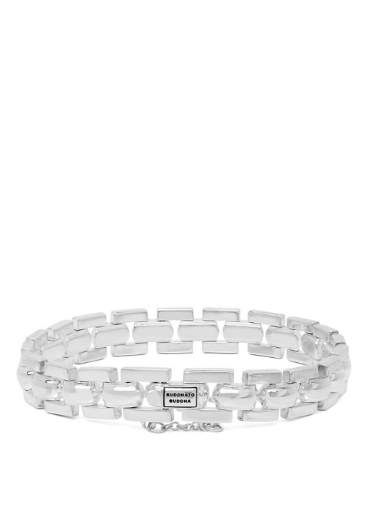 Buddha to Buddha The Batul Mini schakelarmband van zilver - voorkant 3 zilver