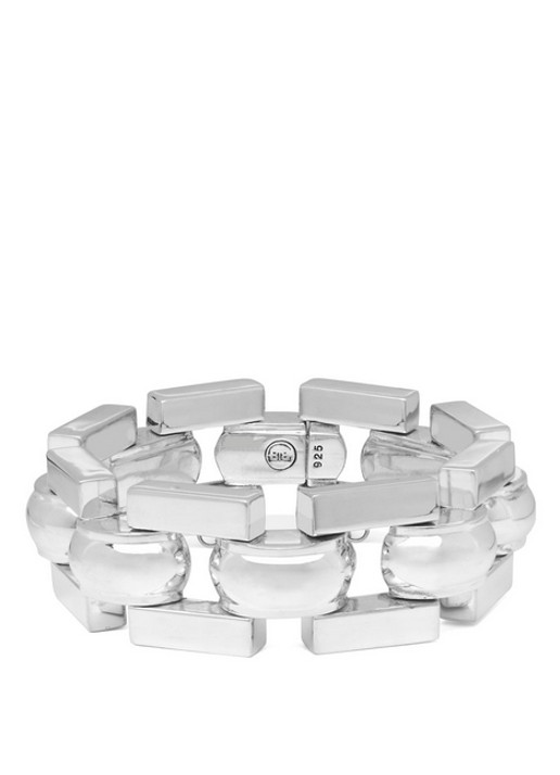 Buddha to Buddha The Batul schakelarmband van zilver - detail 4 zilver