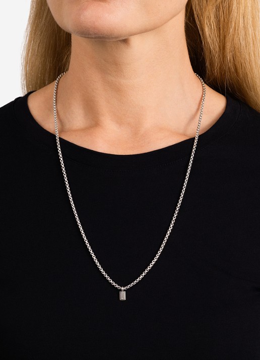 Buddha to Buddha Venetian ketting van zilver - voorkant 4 zilver