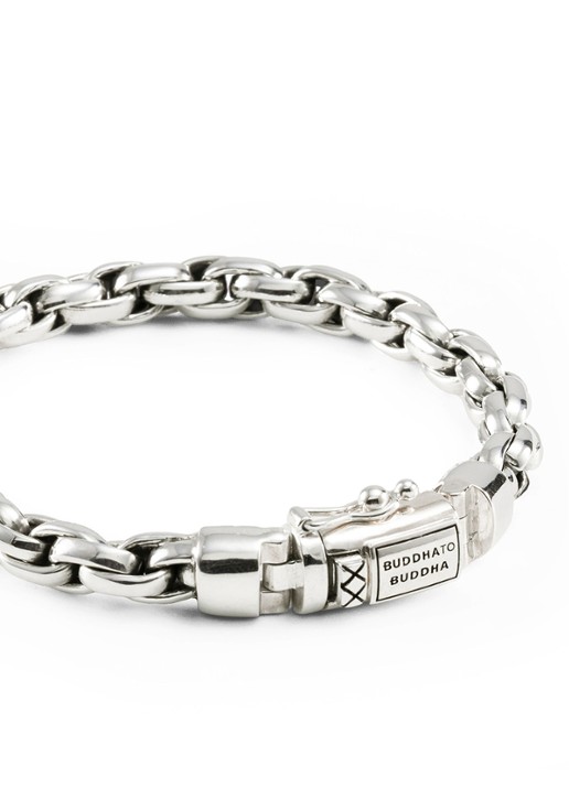 Buddha to Buddha Venetian XS Twist armband van zilver - detail zilver