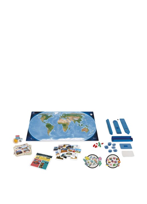 Buki Magnetische wereldkaart 70 cm x 35 cm - voorkant 2 multicolor