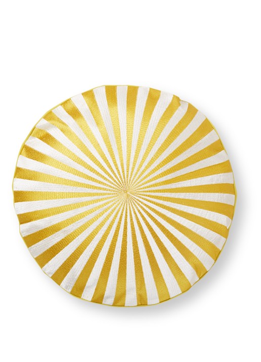 Bungalow Circus sierkussen 45 cm - voorkant geel