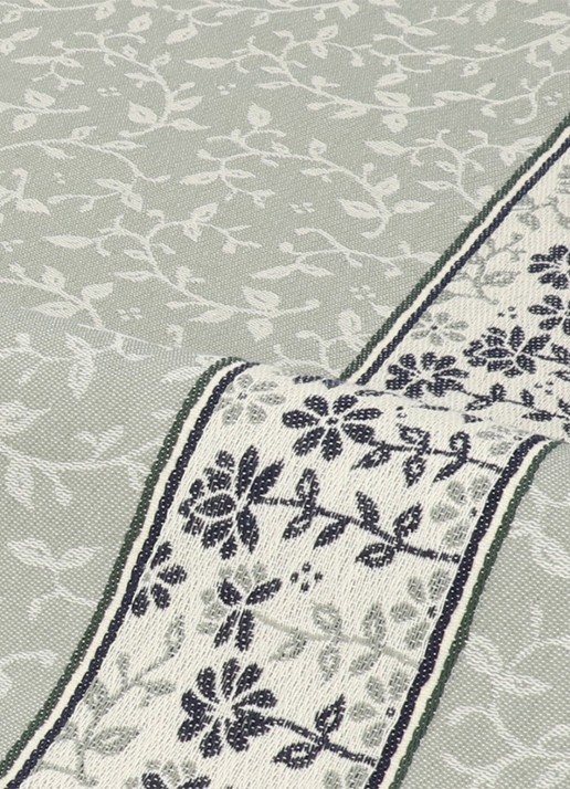 Bunzlau Castle Daydream theedoek 65 x 65 cm  - voorkant 2 groen