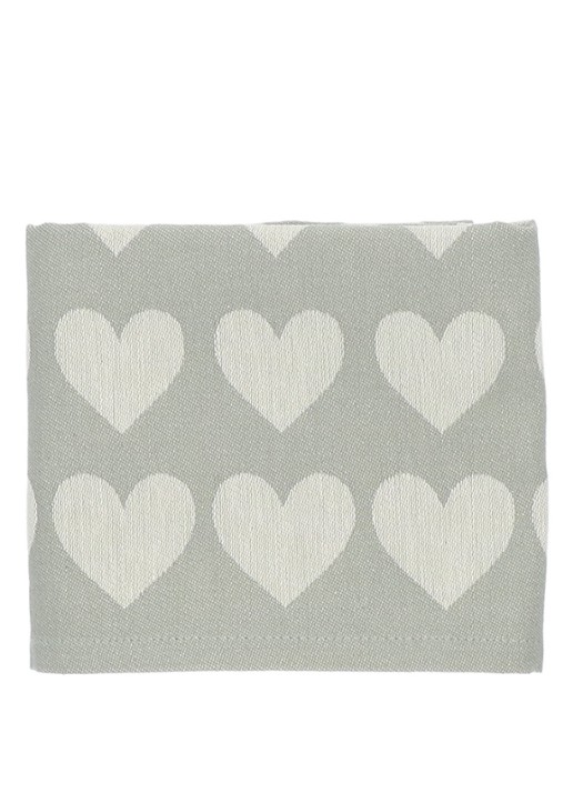 Bunzlau Castle Hearts theedoek 65 x 65 cm  - detail 3 groen