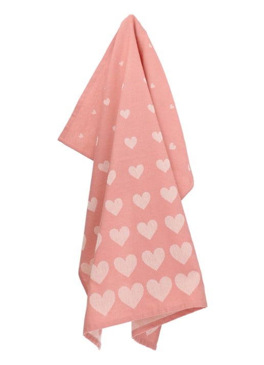 Bunzlau Castle Hearts theedoek 65 x 65 cm