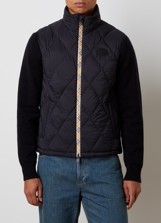 Burberry Acresford gewatteerde bodywarmer met quilt patroon